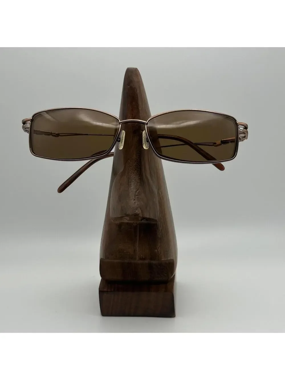 Takumi Rectangular Metal Prescription Glasses Frame with Clip-On Sunglasses